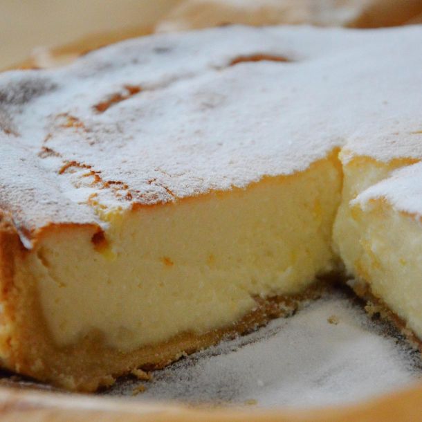 Una bella fetta di torta con la nostra ricotta